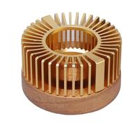 Tea Warmer for Teapot, Tea Warmer - Luxury Tea Light Holder, Champagne Gold Tea Light Holder | Drink Warmer, Home Decor, Stable Solid Walnut Wood Base for All Teiers