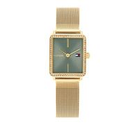 Tea Yellow Gold Green Dial Ladies Watch