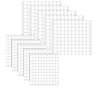 Teaaha 10 Sheet Sticky Dots Double Sided Foam Round Glue Point Dot, 3D Clear Adhesive Dots Tape Stickers for Craft, Card Making, Marked Candles, Scrapbook, Poster and DIY Projects (0.3in & 0.4in)