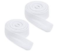 Teaaha 2 PCS Bath Robe Belt Replacement, Bathrobe Tie Replacement Terry Cotton Flannel Hotel Pajamas Robe Tie up Soft Thick Waist Belts White Bathrobe Belt for Hotel, Spa, Wedding Party, 71 x 2 Inch