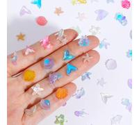 Teaaha 300 Pcs Mini Resin Ocean Animals, Tiny Sea Animal Resin Figurines for Aquarium Decorations, DIY Crafts, Fairy Garden, Micro Landscaping