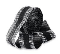 Teaaha Iron on Hemming Tape for Pants, Washable No Sew Required Hem Tapes for Quick Clothing Repairs, Fabric Bonding, 60GSM High Adhesive Fabric Tape for Hemming and DIY Crafts(Black, 5 M X 1 Roll)