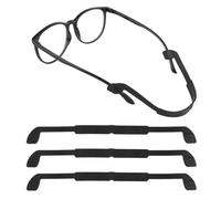 Teaaha Kids Glasses Strap - 4PCS Silicone Non-slip Elastic Sports Sunglasses Holder String, Adjustable Neck Lanyard Cord for Men and Women (Multicolor)