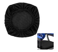 Teaaha Stretch Jacquard Office Chair Cover, Anti-dust Protector, Removable Washable Desk Chair Seat Slipcover, Washable Anti-dust Desk Chairs Seat Cushion Protectors, Black
