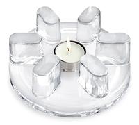 Teabloom Petals Tea Warmer - Elegant Glass Teapot Warmer with Tealight Candle | Universal Fit for Most Teapots | Durable Soda-Lime Glass Design