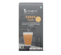 Teabox Fresh Kadak Chai 250 g Vacuum Sealed Pack for Freshness | Sourced From The Estates Of Assam & Dooars | Strong and Premium CTC Chai |Requires 20% Less Sugar| Strong Taste and Aroma