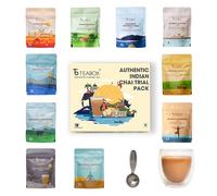 Teabox Premium Authentic Indian Spice Chai Tea Sample Pack 10 Exotic Chai 30g 300g No Artificial Flavours Made in Small Batches Perfect Tea Gift