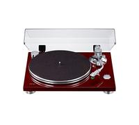 Teac TN-3B-SE HiFi Belt Drive turntable, vinyl record player (MM phono EQ amplifier, innovative SAEC tonearm, aluminum platter, 33/45 rpm) Cherry Red