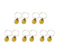[TEACH] 10 Pieces Wine Cocktail Champagne Tasting Party Wine Glass Charm Ring Goblet Drink Marker Label