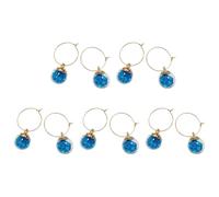 [TEACH] 10 Pieces Wine Cocktail Champagne Tasting Party Wine Glass Charm Ring Goblet Drink Marker Label