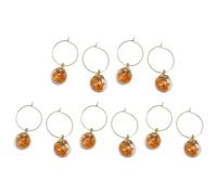 [TEACH] 10 Pieces Wine Cocktail Champagne Tasting Party Wine Glass Charm Ring Goblet Drink Marker Label