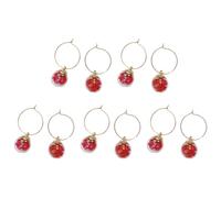 [TEACH] 10 Pieces Wine Cocktail Champagne Tasting Party Wine Glass Charm Ring Goblet Drink Marker Label