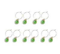 [TEACH] 10 Pieces Wine Cocktail Champagne Tasting Party Wine Glass Charm Ring Goblet Drink Marker Label