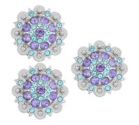[TEACH] 3x Blue Rhinestone Charm Belt for Modern Women Belt Accessories Jewelry Making Decoration