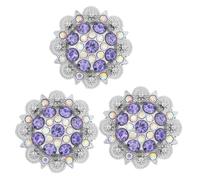 [TEACH] 3x Blue Rhinestone Charm Belt for Modern Women Belt Accessories Jewelry Making Decoration