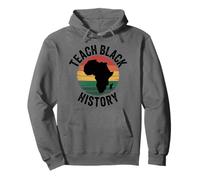 Teach Black History, Afro Root African Heritage Month Pullover Hoodie