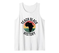 Teach Black History, Afro Root African Heritage Month Tank Top