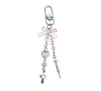 [TEACH] Cute Heart Bowknot Pendant Phone Charm Strap Strap Purse Accessories