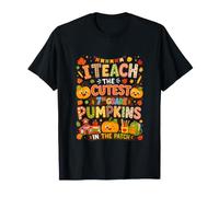 Teach Cutest 7th Grade Pumpkins Thanksgiving Funny Teachers T-Shirt