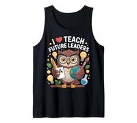 Teach Future Leaders Cute Owl Classroom Design Tank Top