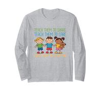 Teach Kids to Share Care and Be Fair Back to School Long Sleeve T-Shirt