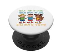 Teach Kids to Share Care and Be Fair Back to School PopSockets Adhesive PopGrip