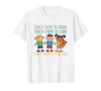 Teach Kids to Share Care and Be Fair Back to School T-Shirt