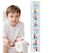Teach Kids to Use Toilet - Potty Training Visual Aid Cards | Special Education Toilet Visual Cards Sticker | Special Education Bathroom Monitoring Chart Sticker Helps with Independence for Children