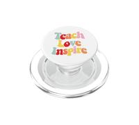 Teach Love Inspire First Day Back To School Teachers PopSockets PopGrip for MagSafe