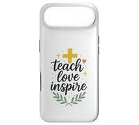 Teach Love Inspire Teacher Faith Based Cross Design Case for iPhone Air