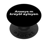 "Teach me Haitian Creole." Funny Language Word PopSockets Adhesive PopGrip