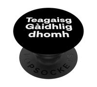 "Teach me Scottish Gaelic." Funny Language Word PopSockets Adhesive PopGrip