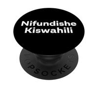 "Teach me Swahili." Funny Swahili Word PopSockets Adhesive PopGrip
