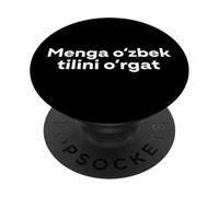 "Teach me Uzbek." Funny Uzbek Word PopSockets Adhesive PopGrip