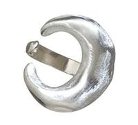 [TEACH] Minimalist Long Moon Pendant Necklace/Rings for Women