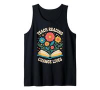 Teach Reading Change Lives Literacy Teacher Education Tutor Tank Top