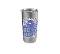 Teach Respawn Repeat Classroom Boss Mode Stainless Steel Insulated Tumbler