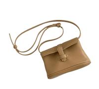 [TEACH] Small square crossbody bag student and worker PU crossbody bag with ample space and adjustable straps PU leather shoulder bag, apricot
