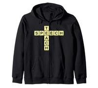 Teach Speech Language Pathology Pathologist Teacher Zip Hoodie