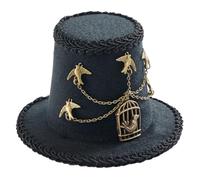 [TEACH] Steampunk Top Hat for Women with Gear Halloween Cosplay Party Costume Hat Gothic Style Hair Lip with Headwear