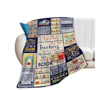 Teach Teaches Gifts for Teacher Throw Blanket Soft Warm Fleece Flannel Plush Blankets for Bed Sofa Couch 40"x50"