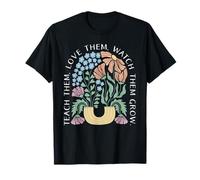 Teach Them Love Them Teacher Happy First Day Back to School T-Shirt