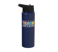 Teach Them to Be Kind School Teacher Stainless Steel Insulated Water Bottle