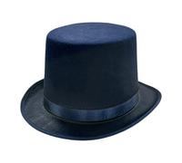 [TEACH TO] Fashion Magician Costume British Flat Top Hat For Performance Theatrical Play Musical Top Hat Adult Kids Magician Hat Adult Male Magician Hat Magician Hat