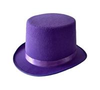 [TEACH TO] Fashion Magician Costume British Flat Top Hat For Performance Theatrical Play Musical Top Hat Adult Kids Magician Hat Adult Male Magician Hat Magician Hat