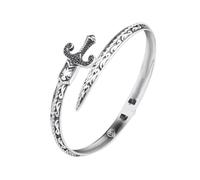 [TEACH TO] Fashionable Snake Themed Armlet Modern Snake Pattern Bangle Charm Unique Accessory Made For Those Who Love Charms