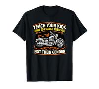 Teach Your Kids How to Change Their Oil Motorcycle T-Shirt