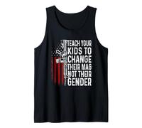 Teach Your Kids to Change Their Mag Not Their Gender Gun Dad Tank Top