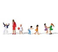 Teacher (1) & school children (6) figures set HO/OO gauge Merten 0212590