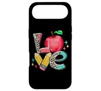 Teacher Apple Love Pencil Leopard Back to School Case for iPhone Air